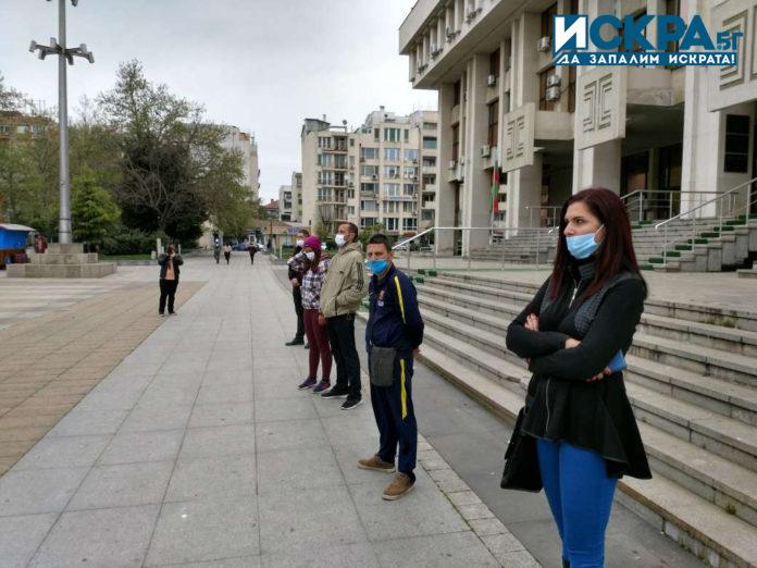 silent protest took place in Burgas