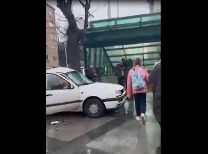 Катастрофа. Снимка: Скрийншот от видео
Катастрофа в София по чудо се