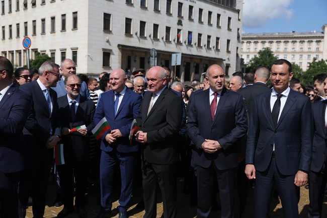 Отбелязване на 24 май. Снимка: Христо Касабов, БТА
Министър-председателят Димитър Главчев