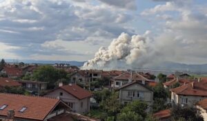 Пожар в склад за фойерверки