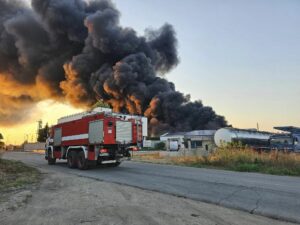 Голям пожар в завод