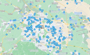 АКФ показа карта на нерегламентираните сметища за строителни отпадъци в София