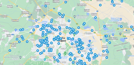 АКФ показа карта на нерегламентираните сметища за строителни отпадъци в София